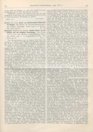 337-340 [Rezension] Goebel, Louis, Herder und Schleiermachers Reden über die Religion