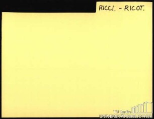 RICCI.-RICOT.