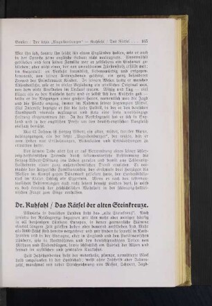 Das Rätsel der alten Steinkreuze.