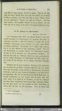 August Wilhelm von Schlegel an Friedrich Schleiermacher, Berlin, April 1804