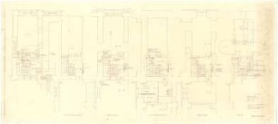 Döllgast, Hans; München; Alte Pinakothek, Wiederaufbau - Treppe Nord - Ost (Grundrisse)