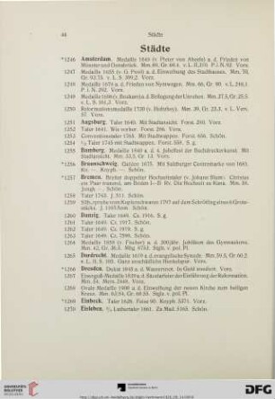 Städte (Nr. 1246-1341)