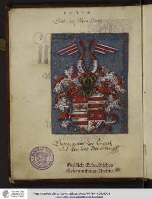 [Wappen der Grafen zu Erbach und Herren zu Breuberg]