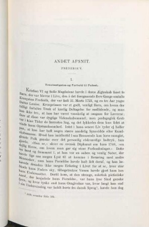 Andet Afsnit. Frederik V.