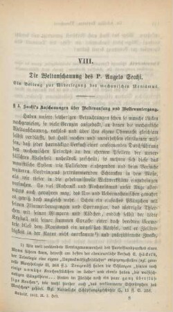 113-141 Die Weltanschauung des P. Angelo Secchi : ein Beitrag zur Widerlegung des mechanischen Monismus (Fortsetzung)