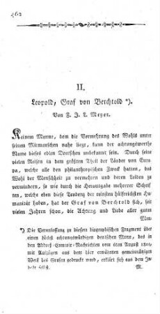 II. Leopold, Graf von Berchtold.