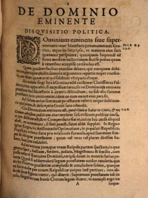 De dominio eminente disquisitio politica