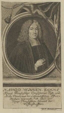 Bildnis des Arnold Heinrich Sahme