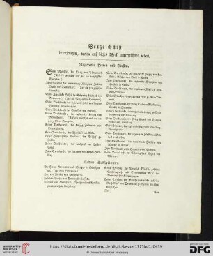 Verzeichniß dererjenigen, welche auf dieses Werk unterzeichnet haben