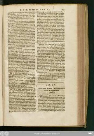 Cap. XX. De variorum Patrum Latinorum autoritatibus ad confirmandas Traditiones.