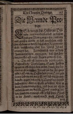 Die Neundte Predigt