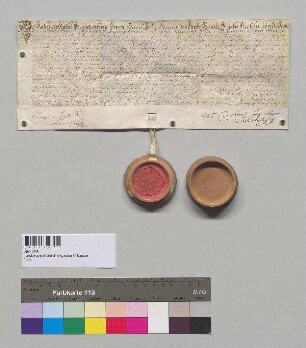 Das Stift Berchtesgaden verleiht Andreas Rächl dem Jüngeren das Rächlgut zu Steinkirchen, einen Viertelbau, zu Leibgeding; S: Stift Berchtesgaden