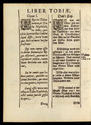 Liber Tobiae.