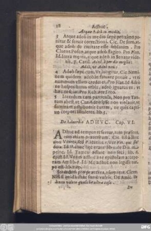 De Adverbio Adhuc. Cap. VI.