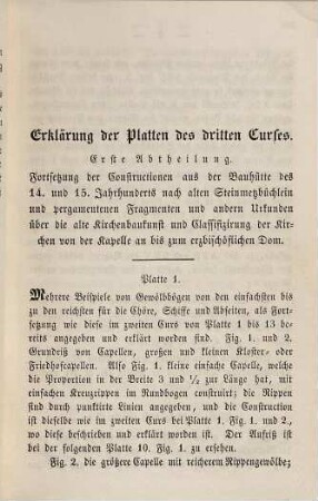 Der kleine Altdeutsche (Gothe) oder Grundzüge des altdeutschen Baustyles : zum Handgebrauch für Architekten und Steinmetzen, besonders für technische Lehranstalten, 3,1