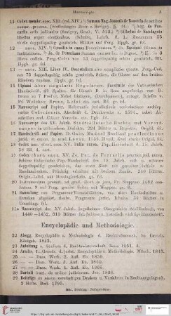 Encyclopädie und Methodologie (Nr. 22 - 68)