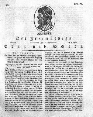 Nro. 71., Montag den 9. April