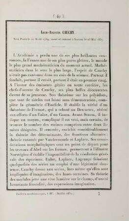 Louis-Augustin Cauchy.