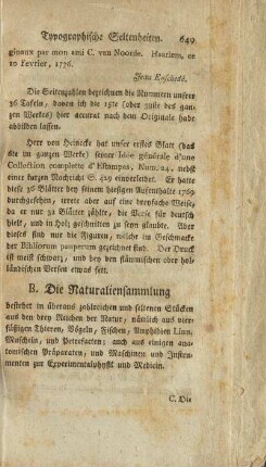 Die Naturaliensammlung