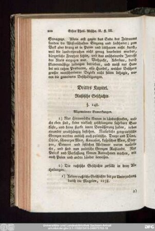 Drittes Kapitel. Rußische Geschichte.