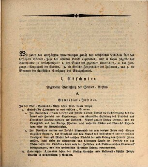 Jahresbericht von der Königlichen Studien-Anstalt zu Dilingen. 1814, 1814
