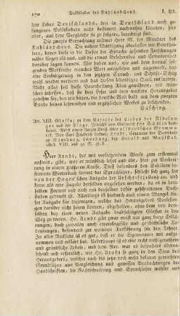 Art. XIII. Glossar zu dem Urtexte des Liedes der Nibelungen und der Klage