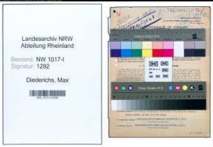 Entnazifizierung Max Diederichs , geb. 23.04.1890 (Bauer)