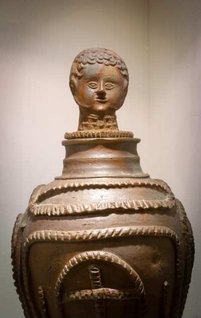 Frankreich. Basse Normandie. Manche. Ger. Musee regional de la Poterie. Altes, typisches Exponat
