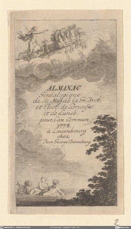 Almanac Génealogique de Sa. Maj. De la Gr. Bret. ...