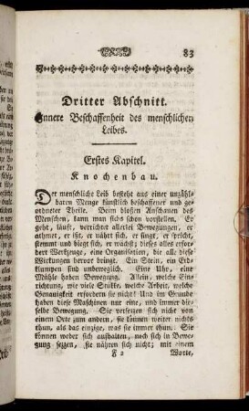 Dritter Abschnitt. Innere Beschaffenheit des menschlichen Leibes.
