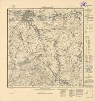 1499 (alte Nr.: 291) Gumbinnen, Meßtischblatt (4cm - Karte)