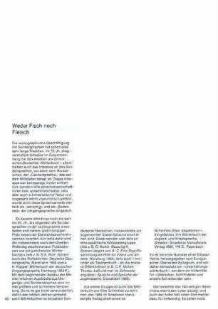 Weder Fisch noch Fleisch