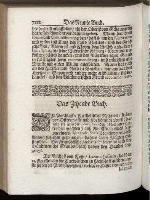 Das Zehende Buch.