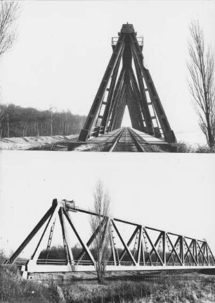 Lüdinghausener Eisenbahnbrücke/Dortmund-Ems-Kanal/Doppelbild