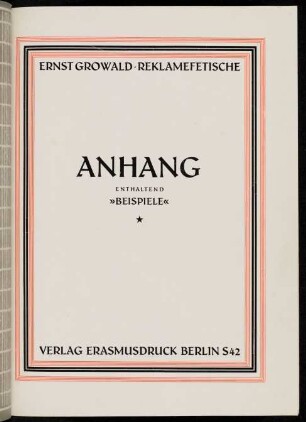 Anhang enthaltend Beispiele