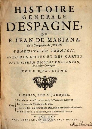 Histoire Générale D'Espagne, 4