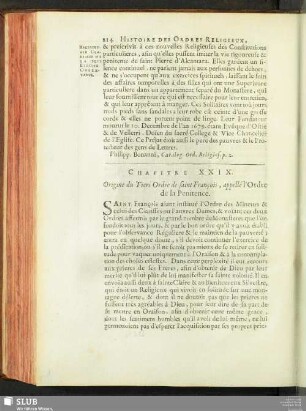 Chapitre XXIX. Origine du Tiers Ordre de saint François, appellé l'Ordre de la Penitence