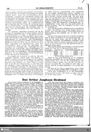 Das Arthur Junghans-Denkmal