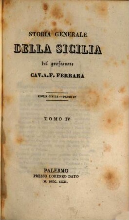 Storia generale della Sicilia, 4. Storia civile ; p. 4
