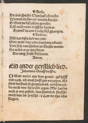 Ein ander geystlich lied. ||