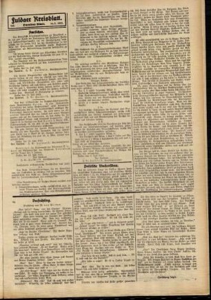Zweite Ausgabe vom Samstag, den 19. Juli 1913.