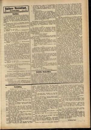 Zweite Ausgabe vom Samstag, den 19. Juli 1913.