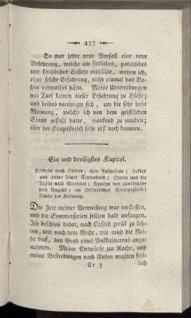 Ein und dreißigstes Kapitel. - Vier und dreißigstes Kapitel.