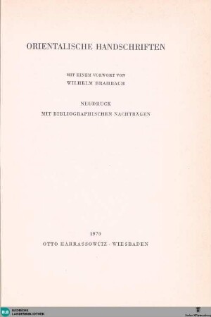 2: Orientalische Handschriften