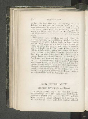 Dreizehntes Kapitel. Langsame Bewegungen des Landes.