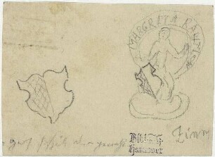 Ornament, Zinnfigur mit Wappen