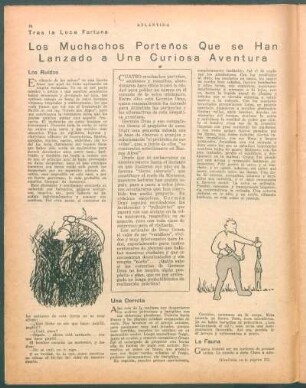 Los muchachos porteños que se han lanzado a una curiosa aventura : Tras la loca fortuna