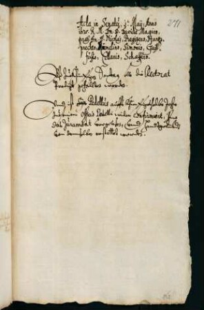 Sommersemester 1635. Rektorat David Magirus.