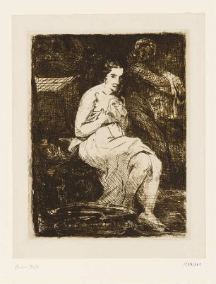 Ankleidende Frau, aus: "Edouard Manet: eaux-fortes"