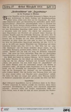 27: "Freideutschtum" und "Jugendkultur"